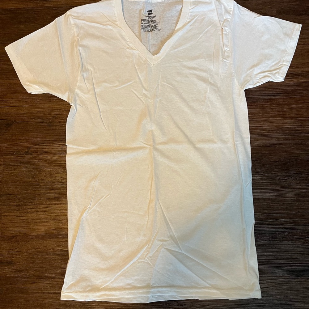 White V-Neck T-Shirt
